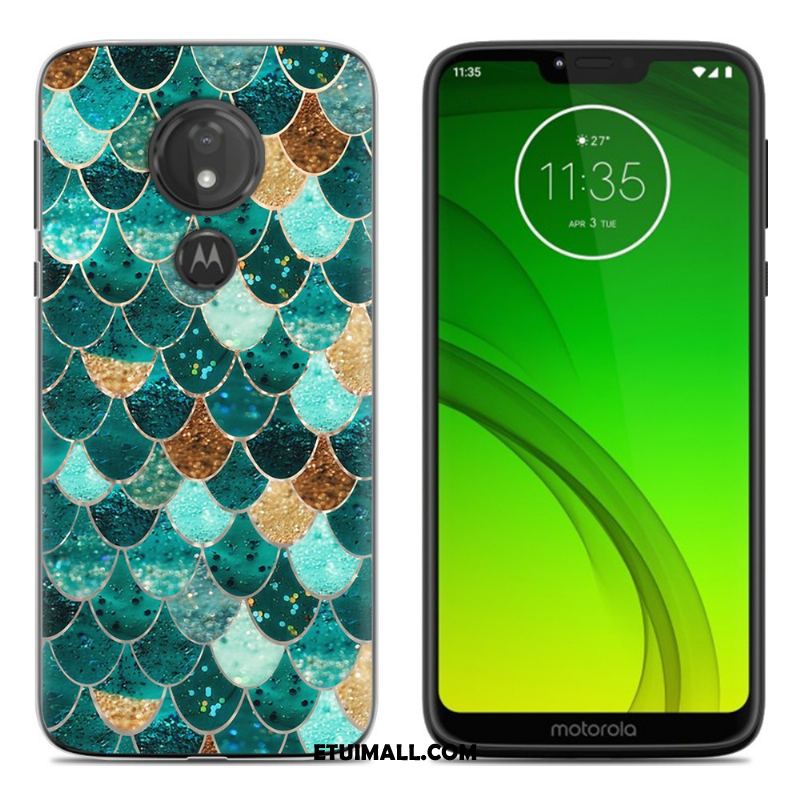 Etui Moto G7 Play Kolor Miękki Zielony Anti-fall Ochraniacz Pokrowce Kup