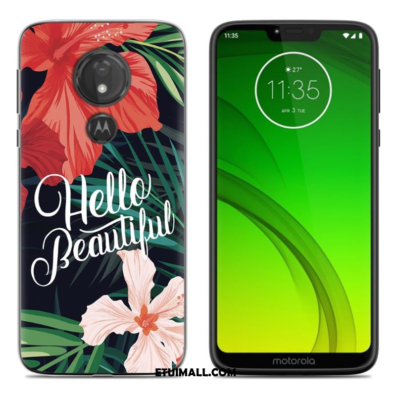 Etui Moto G7 Play Kolor Miękki Zielony Anti-fall Ochraniacz Pokrowce Kup