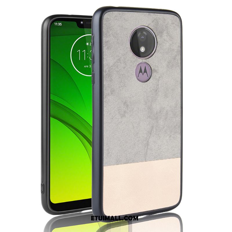 Etui Moto G7 Power Wzór Anti-fall Denim Nubuku Mieszane Kolory Futerał Online