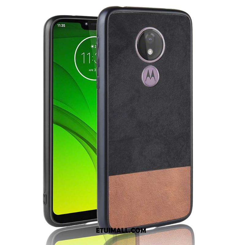 Etui Moto G7 Power Wzór Anti-fall Denim Nubuku Mieszane Kolory Futerał Online