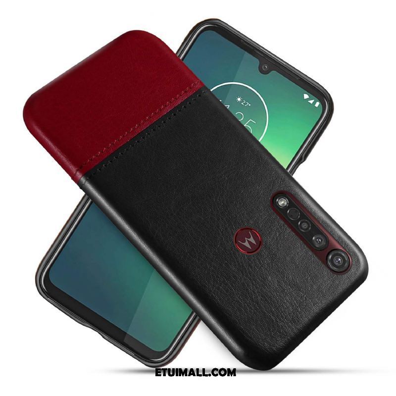 Etui Moto G8 Plus Kreatywne Czarny Telefon Komórkowy Biznes Bicolored Futerał Tanie