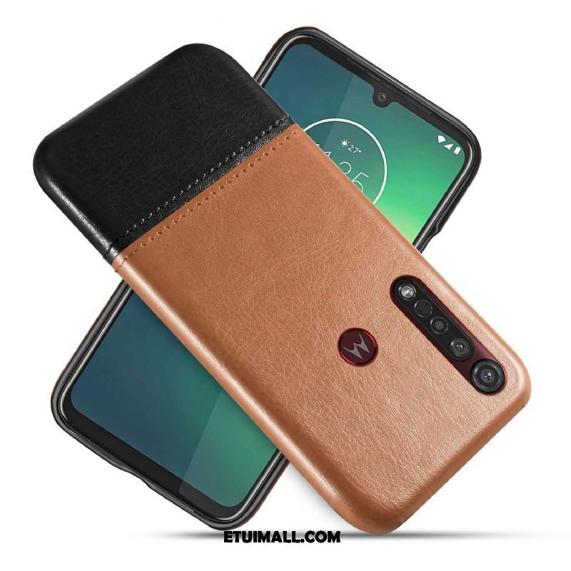 Etui Moto G8 Plus Kreatywne Czarny Telefon Komórkowy Biznes Bicolored Futerał Tanie