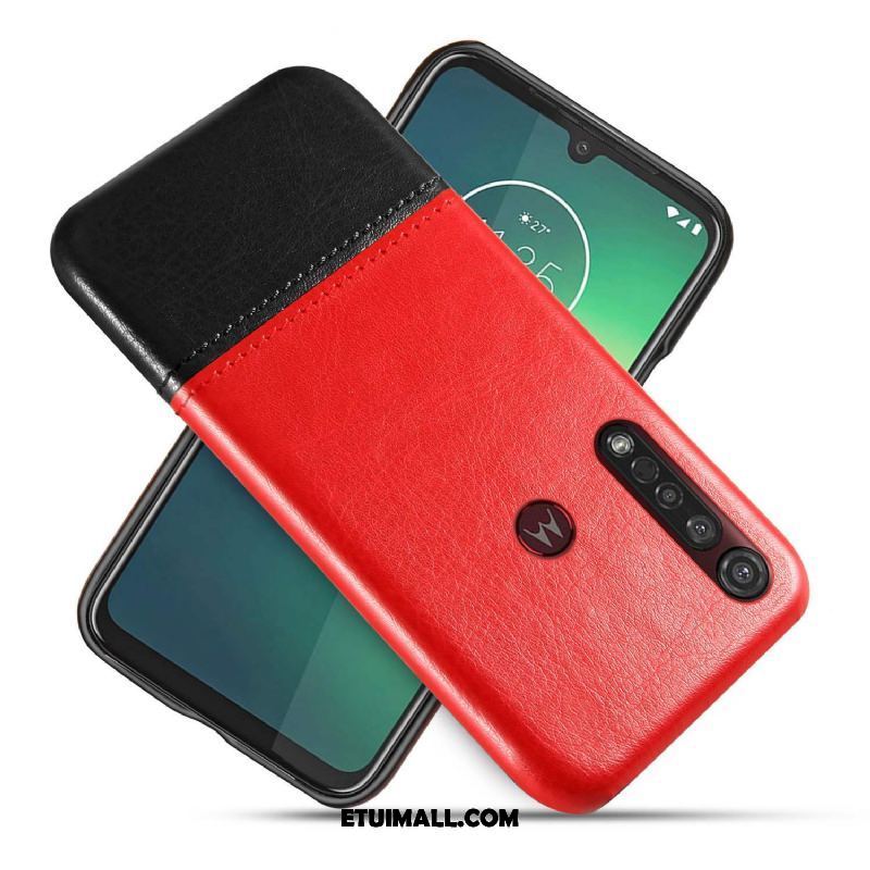 Etui Moto G8 Plus Kreatywne Czarny Telefon Komórkowy Biznes Bicolored Futerał Tanie