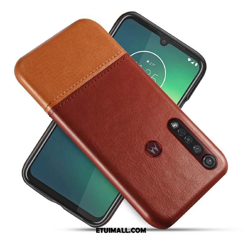 Etui Moto G8 Plus Kreatywne Czarny Telefon Komórkowy Biznes Bicolored Futerał Tanie