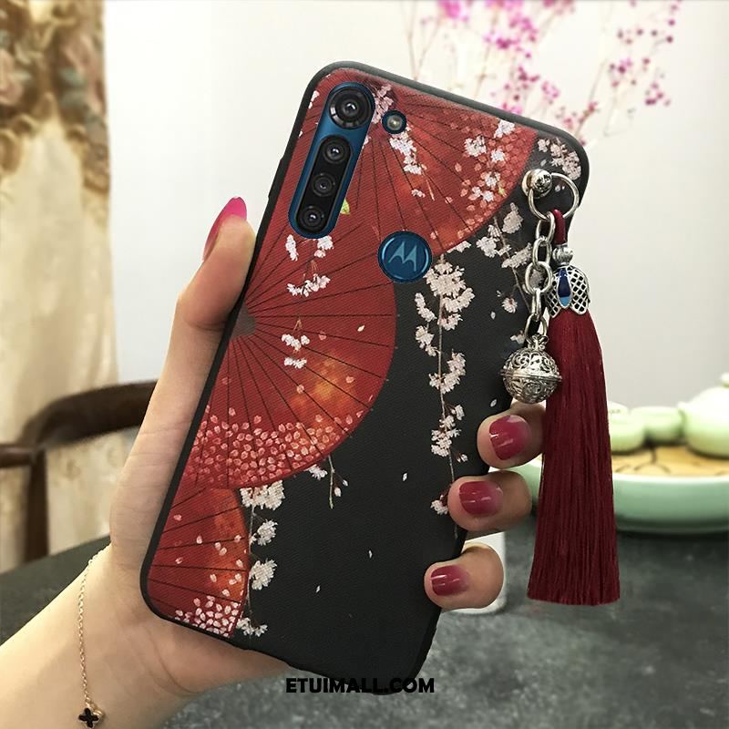 Etui Moto G8 Power Vintage Wiatr Ochraniacz Pałac Z Frędzlami Futerał Tanie