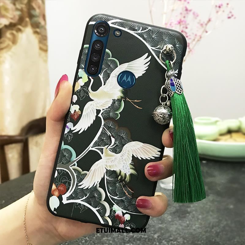 Etui Moto G8 Power Vintage Wiatr Ochraniacz Pałac Z Frędzlami Futerał Tanie