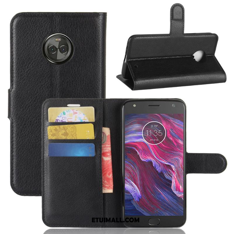 Etui Moto X4 Wspornik Portfel Skórzany Futerał Anti-fall Litchi Obudowa Dyskont