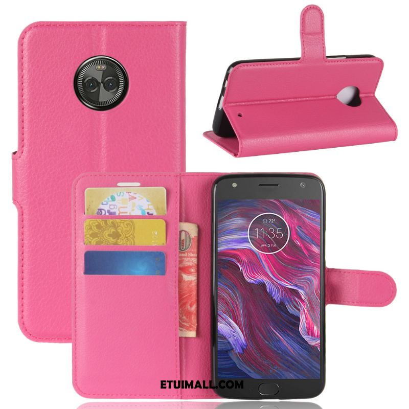 Etui Moto X4 Wspornik Portfel Skórzany Futerał Anti-fall Litchi Obudowa Dyskont