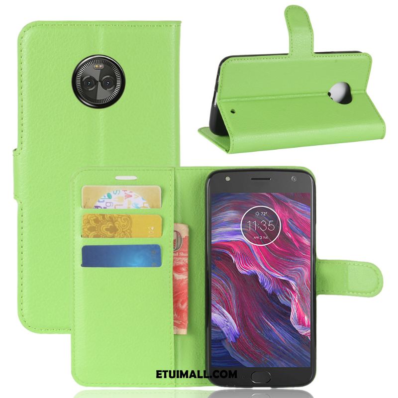 Etui Moto X4 Wspornik Portfel Skórzany Futerał Anti-fall Litchi Obudowa Dyskont