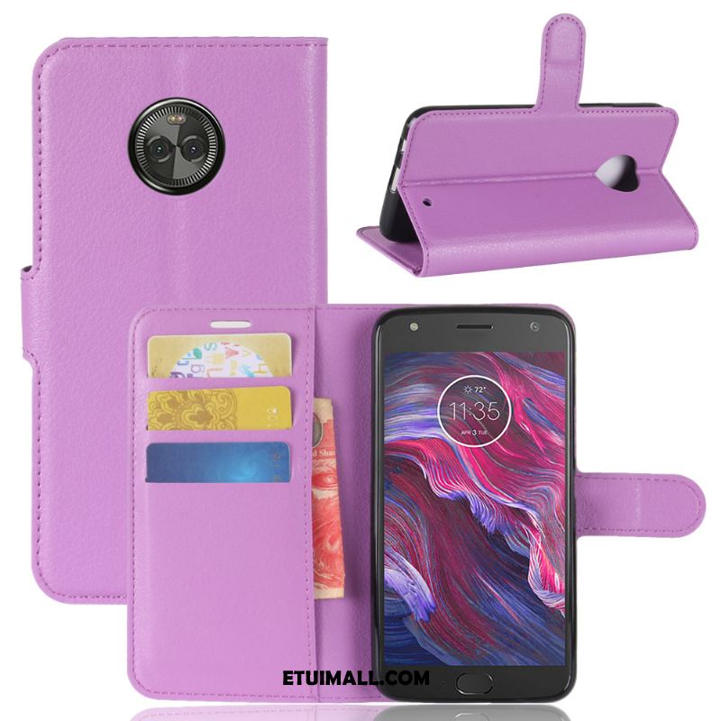 Etui Moto X4 Wspornik Portfel Skórzany Futerał Anti-fall Litchi Obudowa Dyskont