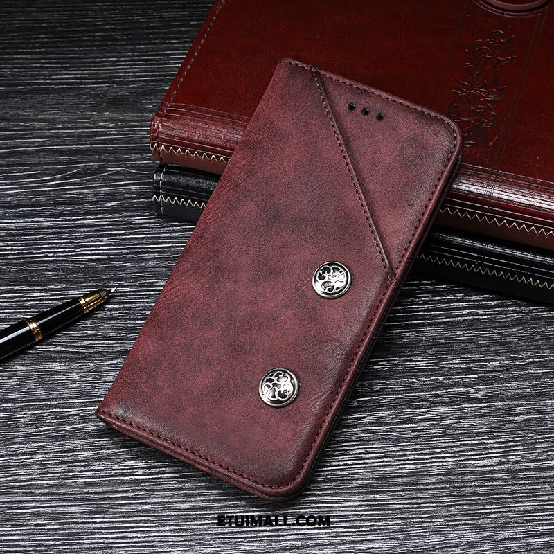 Etui Moto Z2 Force Edition Anti-fall Czarny Ochraniacz Vintage Skórzany Futerał Obudowa Tanie