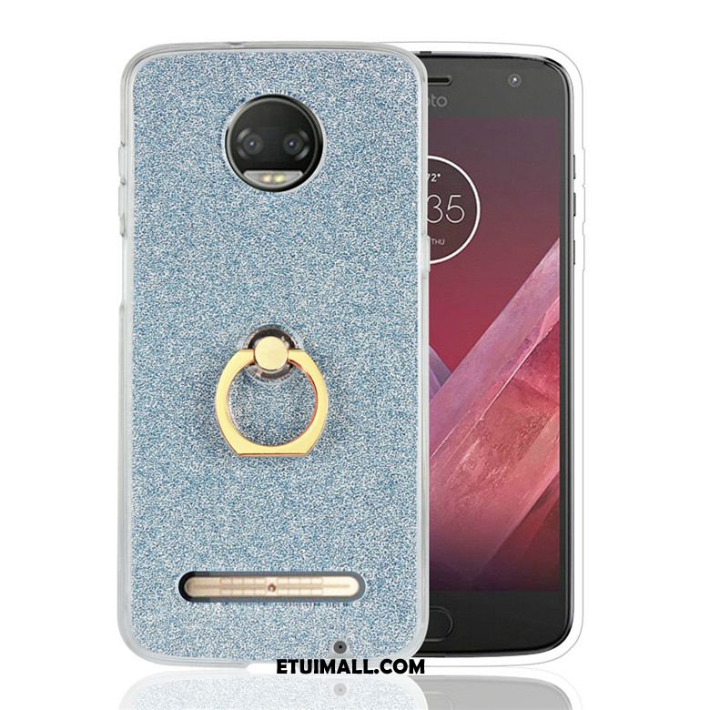 Etui Moto Z3 Play Czarny Telefon Komórkowy Anti-fall Silikonowe Ring Pokrowce Tanie