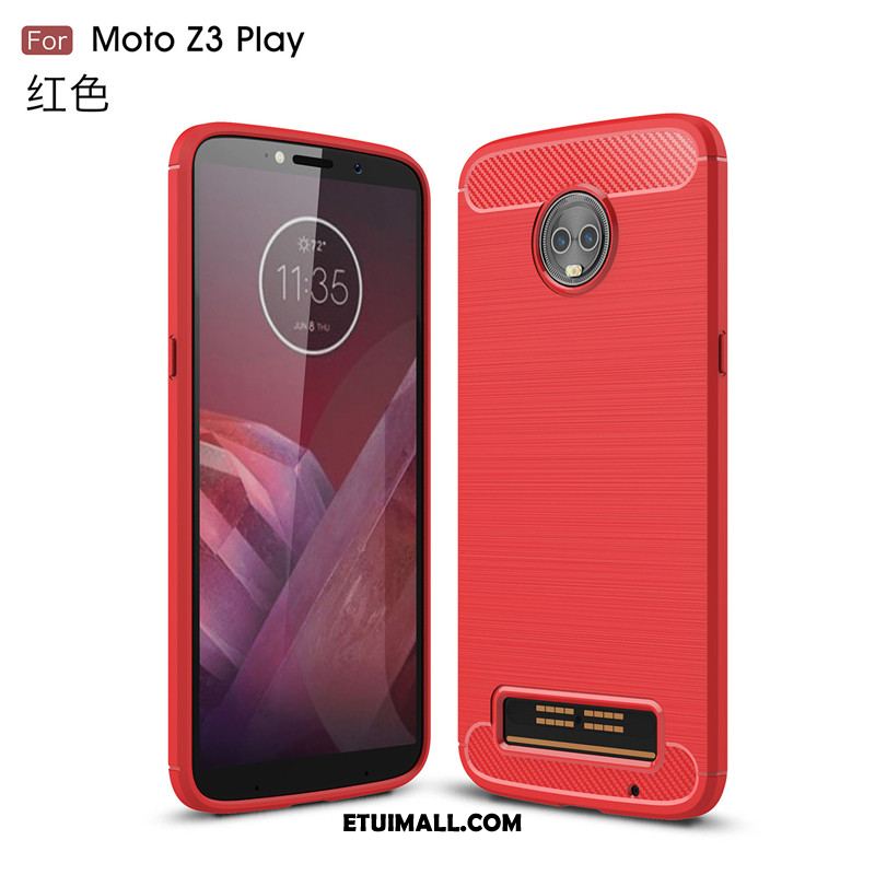 Etui Moto Z3 Play Silikonowe Miękki Proste Anti-fall All Inclusive Pokrowce Tanie