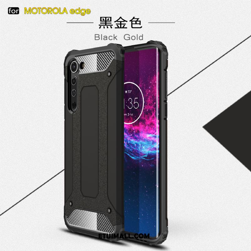Etui Motorola Edge Trzy Mechanizmy Obronne Anti-fall Dla Grubych Telefon Komórkowy Trudno Futerał Sklep