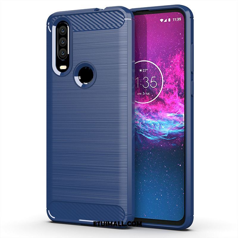 Etui Motorola One Action Anti-fall Czerwony Ochraniacz Silikonowe Miękki Pokrowce Sprzedam