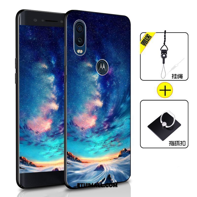 Etui Motorola One Vision Ochraniacz Telefon Komórkowy Ciemno Niebieski Anti-fall Miękki Futerał Tanie