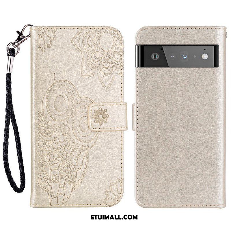 Etui Na Telefon Pokrowce do Google Pixel 6 Sowa Mandala I Smycz