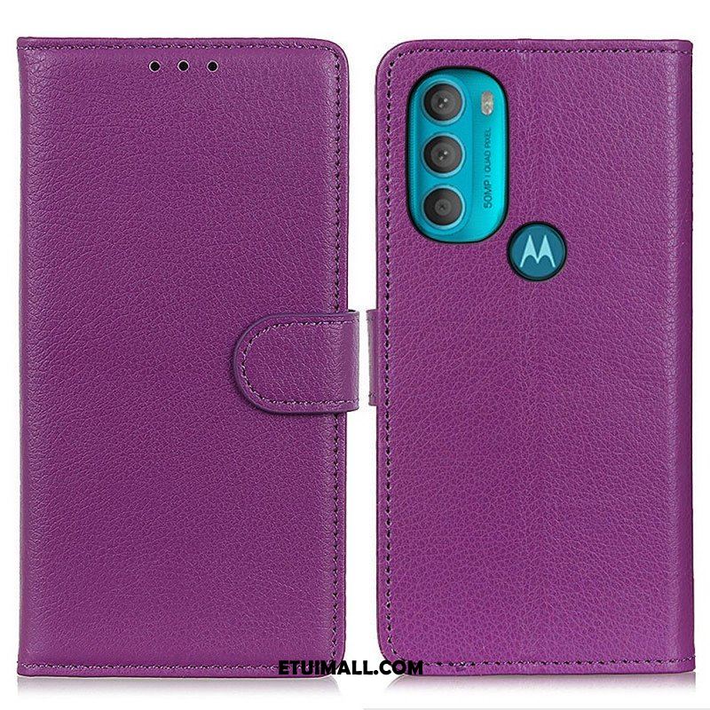 Etui Na Telefon Pokrowce do Moto G71 5G Tradycyjnie Liczi