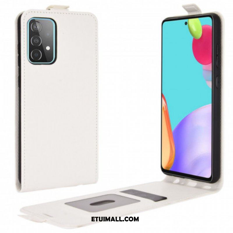 Etui Na Telefon Pokrowce do Samsung Galaxy A52 4G / A52 5G / A52s 5G Etui Folio Pionowa Klapa Z Efektem Skóry