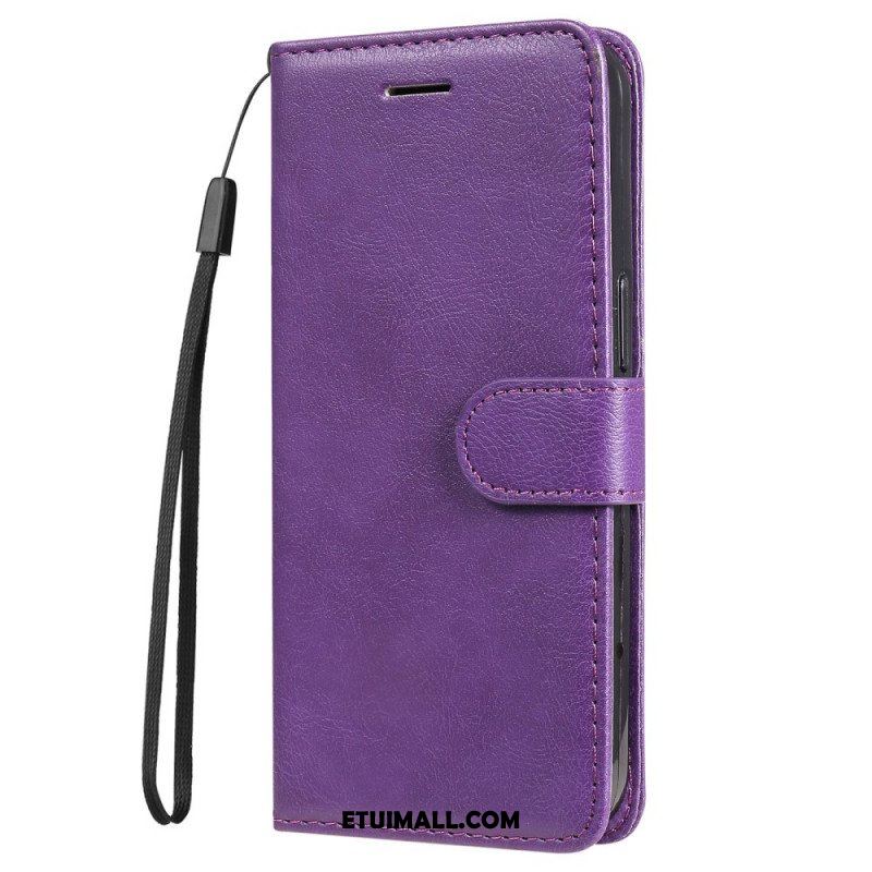 Etui Na Telefon Pokrowce do Samsung Galaxy M32 z Łańcuch Solid Color Series Strappy