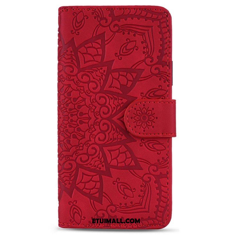 Etui Na Telefon Pokrowce do Samsung Galaxy S23 5G z Łańcuch Stylowa Mandala Z Paskami