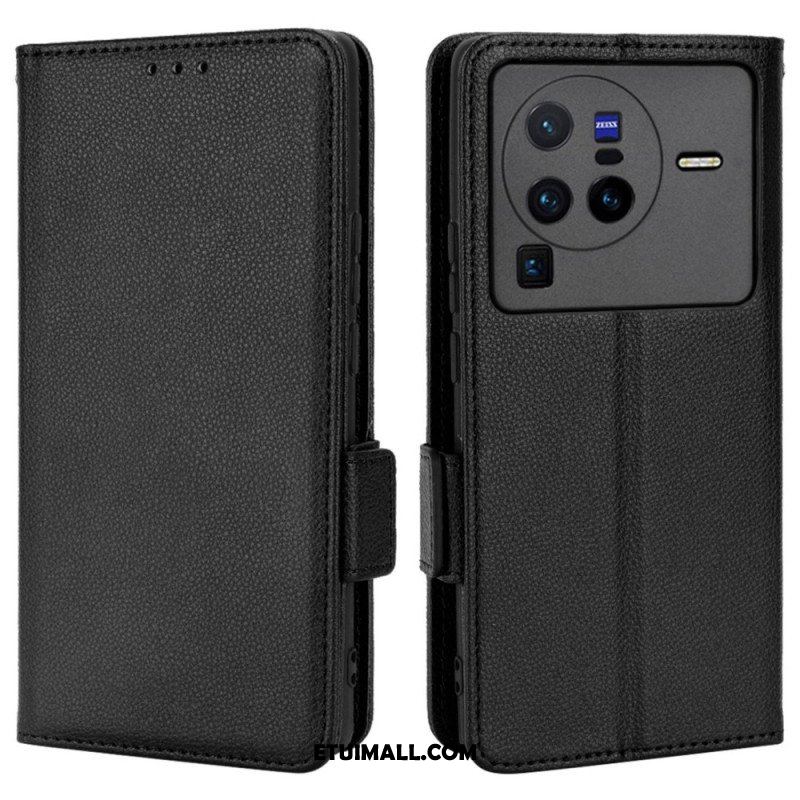 Etui Na Telefon Pokrowce do Vivo X80 Pro Etui Folio Flap Double Nowe Kolory