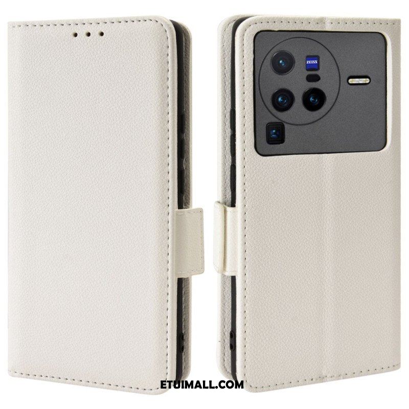 Etui Na Telefon Pokrowce do Vivo X80 Pro Etui Folio Flap Double Nowe Kolory