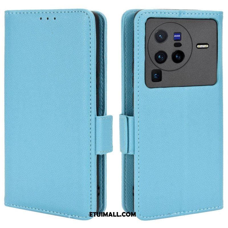 Etui Na Telefon Pokrowce do Vivo X80 Pro Etui Folio Flap Double Nowe Kolory