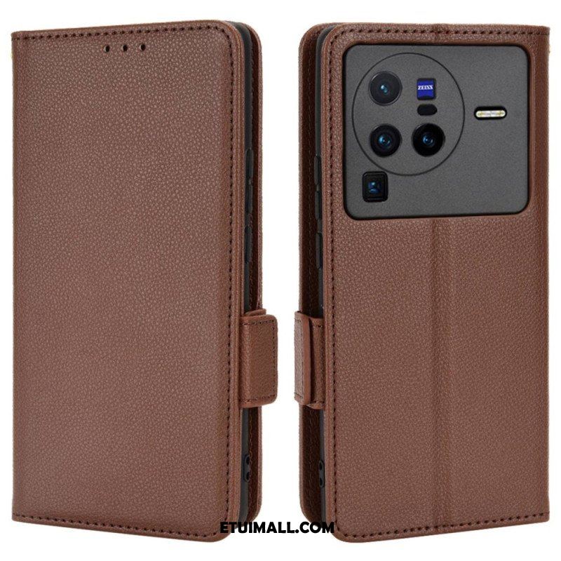 Etui Na Telefon Pokrowce do Vivo X80 Pro Etui Folio Flap Double Nowe Kolory