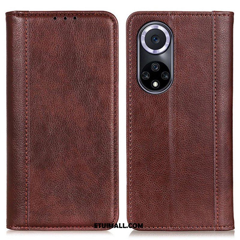 Etui Na Telefon do Honor 50 Etui Folio Elegancka Dwoina Skóry Liczi