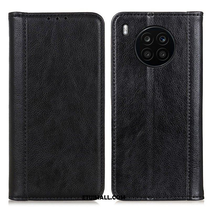 Etui Na Telefon do Honor 50 Lite Etui Folio Elegancka Dwoina Skóry Liczi