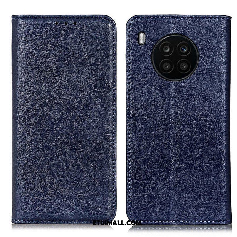 Etui Na Telefon do Honor 50 Lite Etui Folio Matowa Skóra Dwoinowa