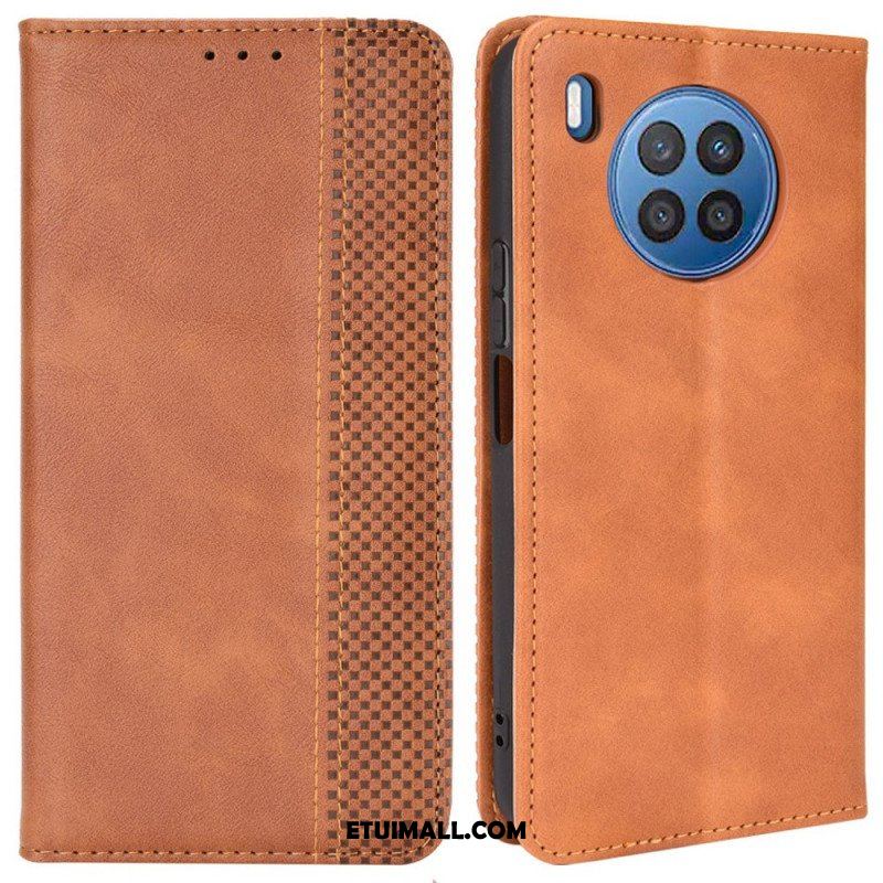 Etui Na Telefon do Honor 50 Lite Etui Folio Stylizowany Efekt Skóry W Stylu Vintage