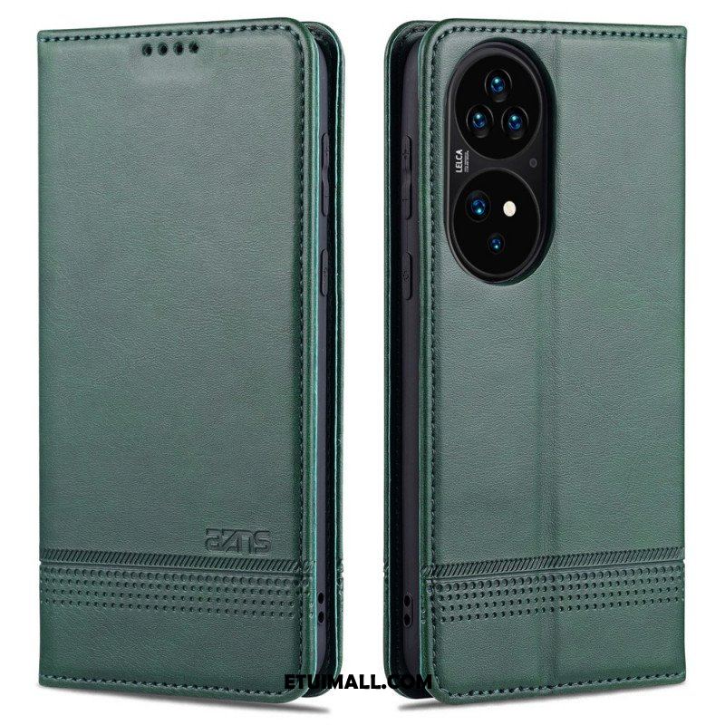 Etui Na Telefon do Huawei P50 Pro Etui Folio Stylizacja Skóry Azns