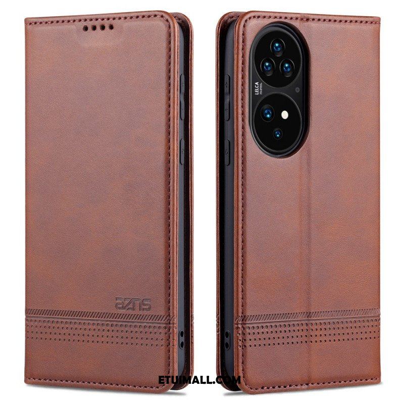 Etui Na Telefon do Huawei P50 Pro Etui Folio Stylizacja Skóry Azns