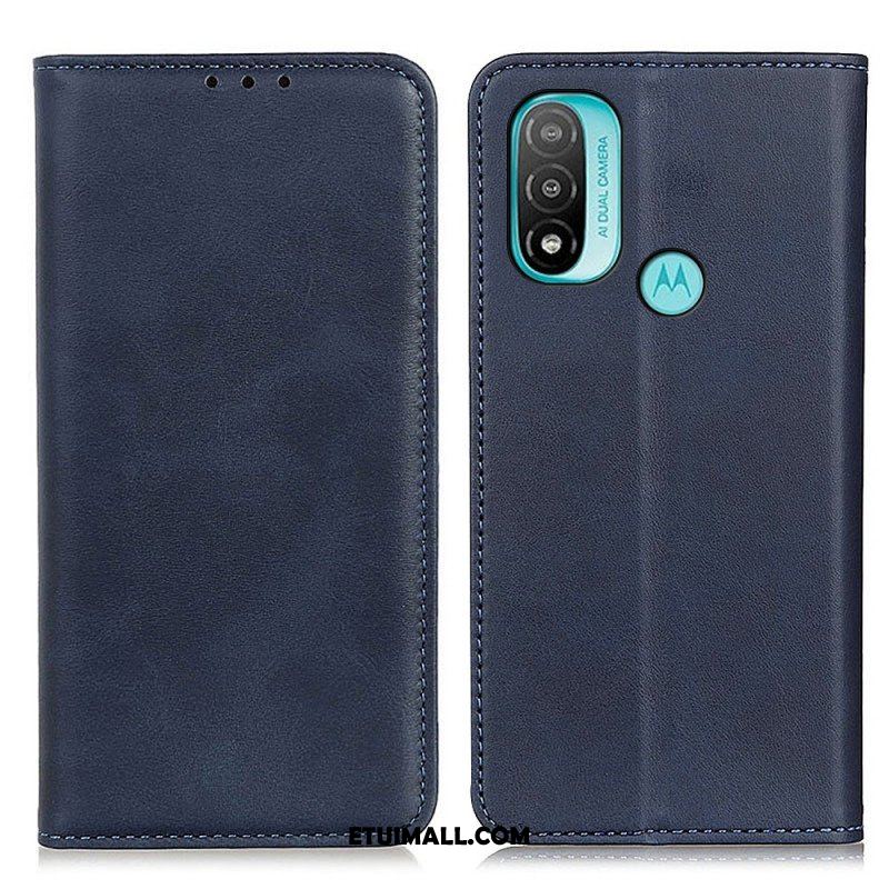 Etui Na Telefon do Moto E40 / E30 / E20 Etui Folio Elegancka Dwoina Skórzana