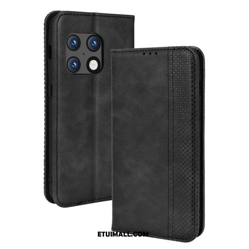 Etui Na Telefon do OnePlus 10 Pro 5G Etui Folio Stylizowany Efekt Skóry W Stylu Vintage