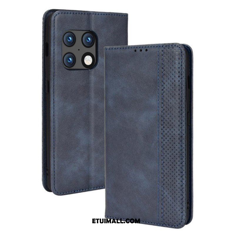 Etui Na Telefon do OnePlus 10 Pro 5G Etui Folio Stylizowany Efekt Skóry W Stylu Vintage