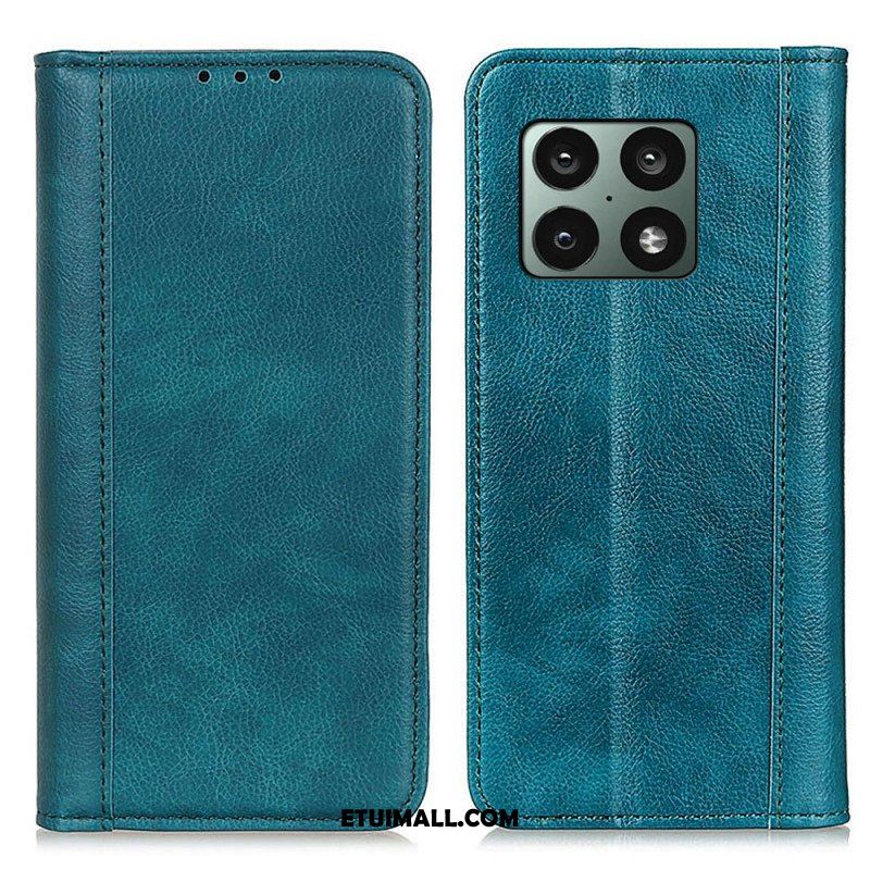 Etui Na Telefon do OnePlus 10 Pro 5G Etui Folio Wersja Kolorowa Ze Skóry Liczi