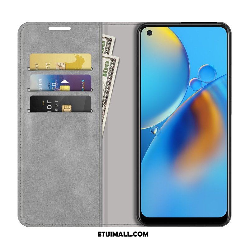 Etui Na Telefon do Oppo A74 4G Etui Folio Dotyk Skóry