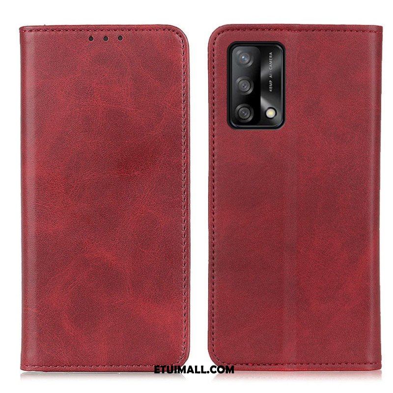 Etui Na Telefon do Oppo A74 4G Etui Folio Elegancka Dwoina Skórzana