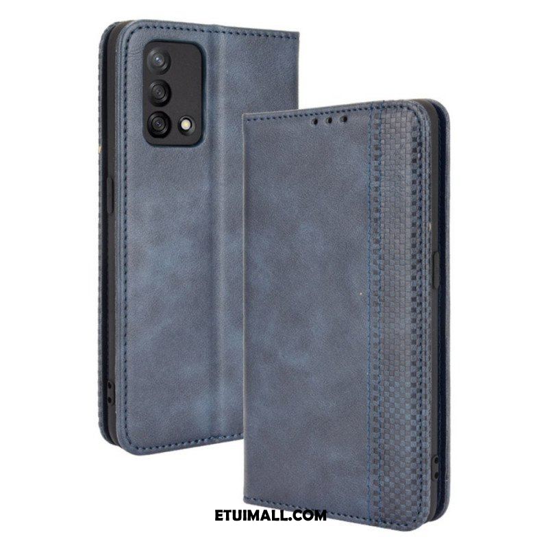 Etui Na Telefon do Oppo A74 4G Etui Folio Stylizowany Efekt Skóry W Stylu Vintage