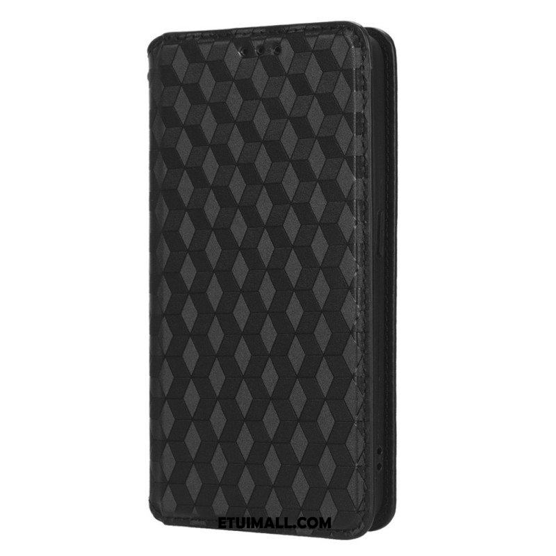 Etui Na Telefon do Oppo Reno 8 Etui Folio Skórzany Efekt Sześcianu 3d