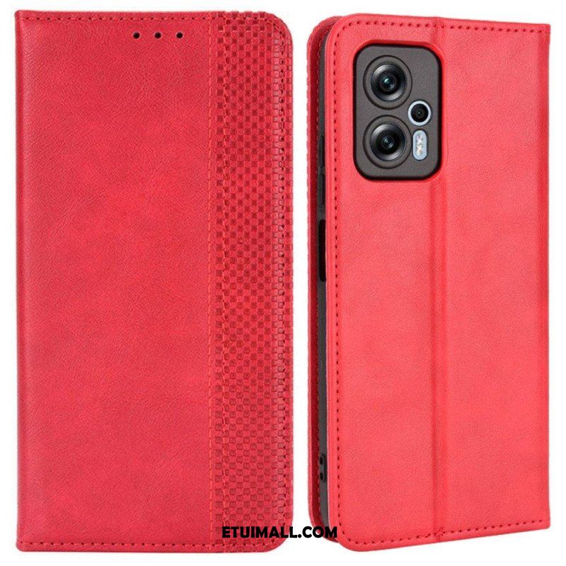 Etui Na Telefon do Poco X4 GT Etui Folio Stylizowany Skórzany Styl