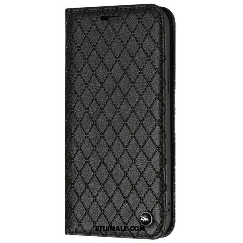 Etui Na Telefon do Poco X4 Pro 5G Etui Folio Diamenty Liczi Ze Sztucznej Skóry