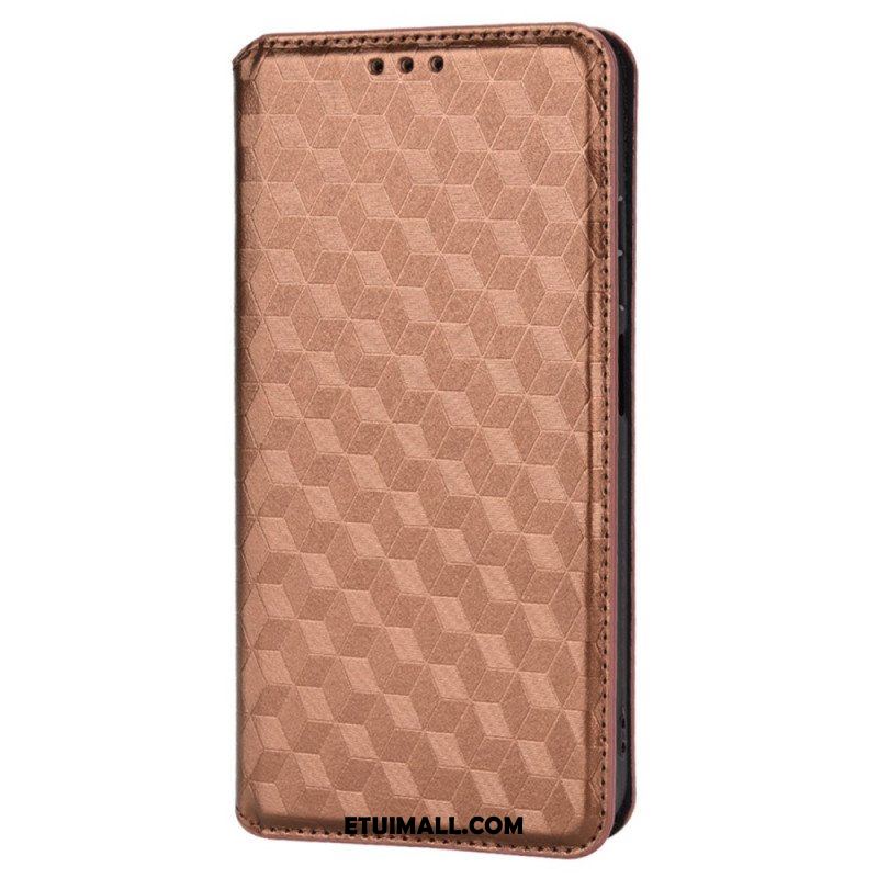 Etui Na Telefon do Poco X4 Pro 5G Etui Folio Tekstura 3d