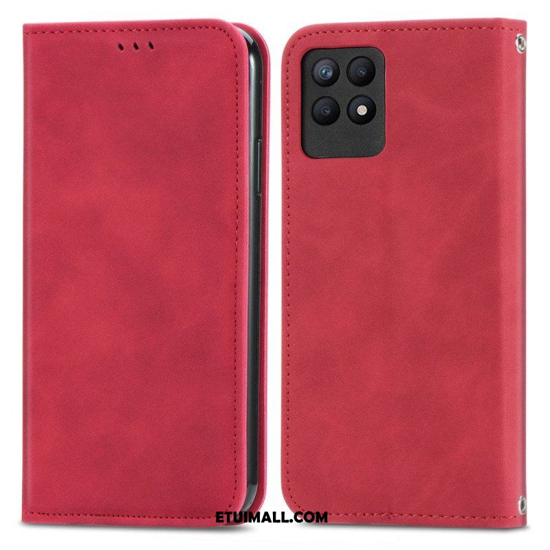 Etui Na Telefon do Realme 8i Etui Folio Dotyk Skóry