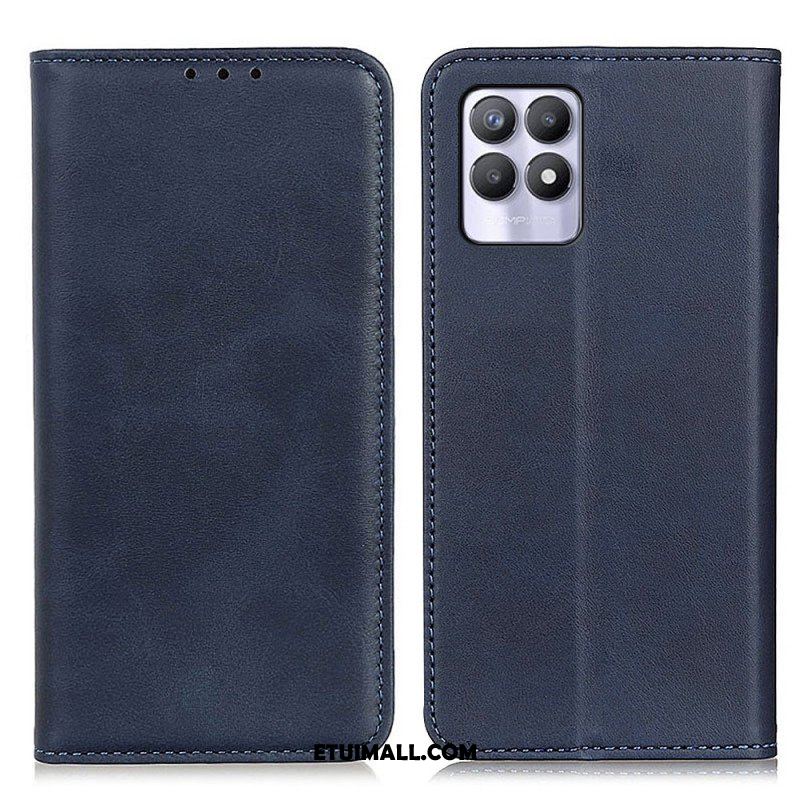 Etui Na Telefon do Realme 8i Etui Folio Elegancka Dwoina Skórzana