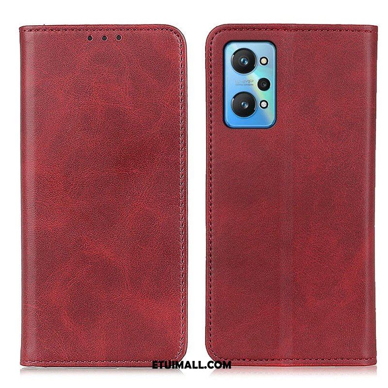 Etui Na Telefon do Realme GT Neo 3T / Neo 2 Etui Folio Elegancka Dwoina Skórzana