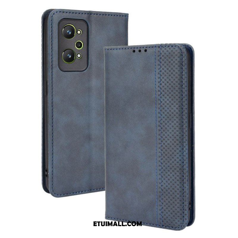 Etui Na Telefon do Realme GT Neo 3T / Neo 2 Etui Folio Stylizowany Efekt Skóry W Stylu Vintage